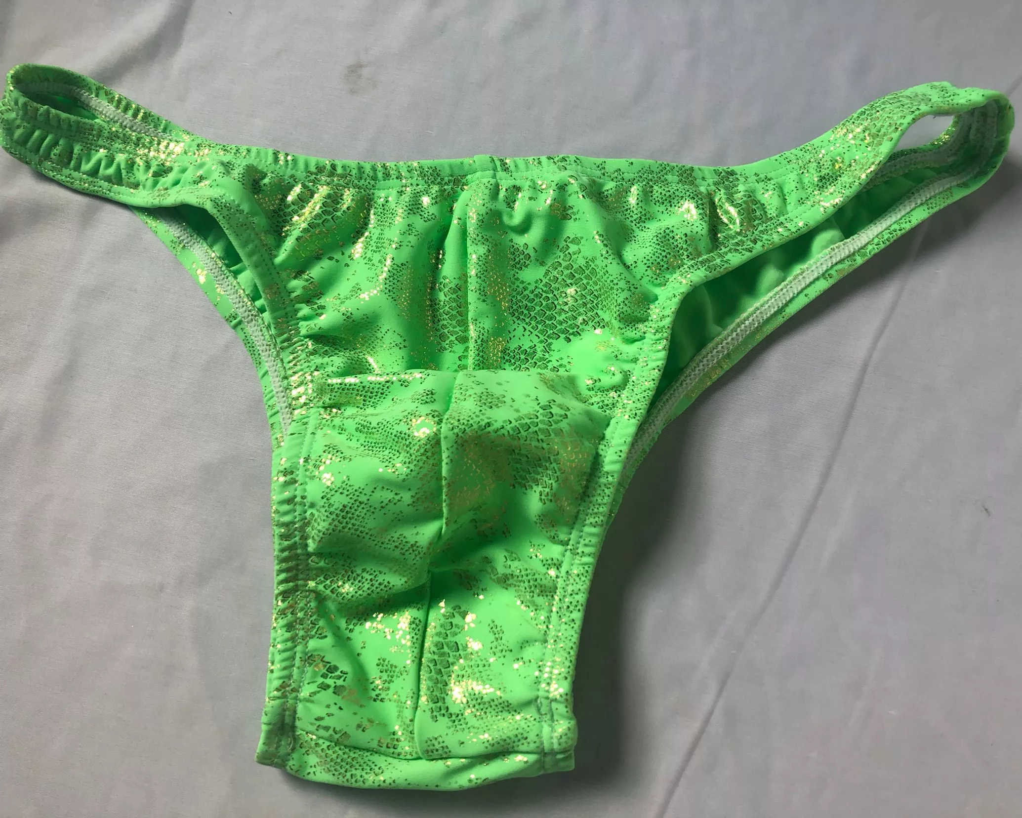 男士健身竞赛裤运动NPC IFBB性能三角裤健美热网眼短裤弹力收腰帆布