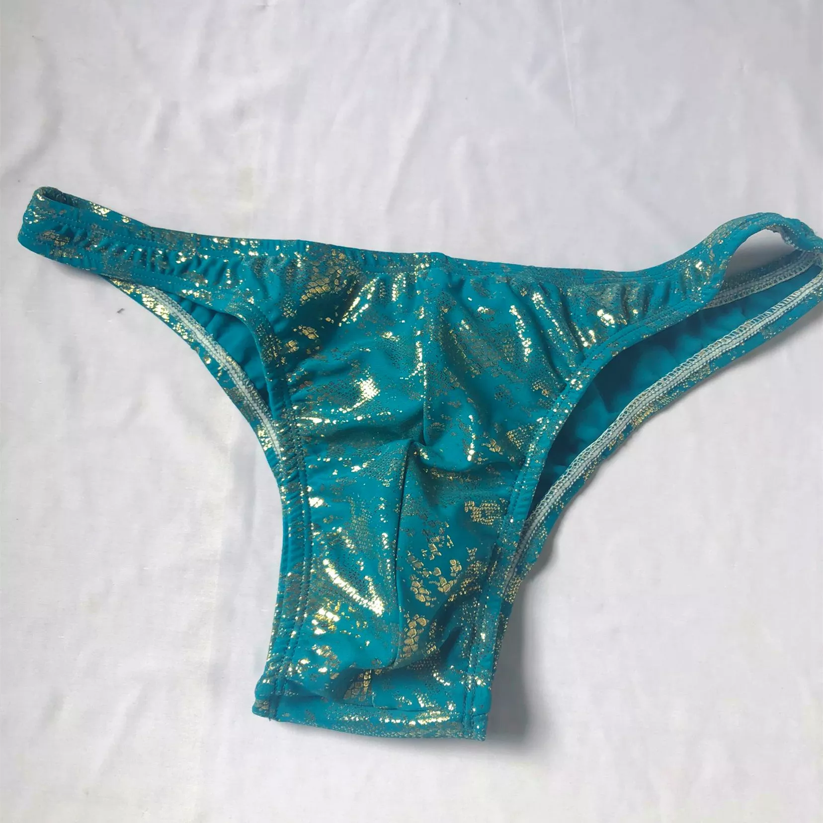 男士健身竞赛裤运动NPC IFBB性能三角裤健美热网眼短裤弹力收腰帆布